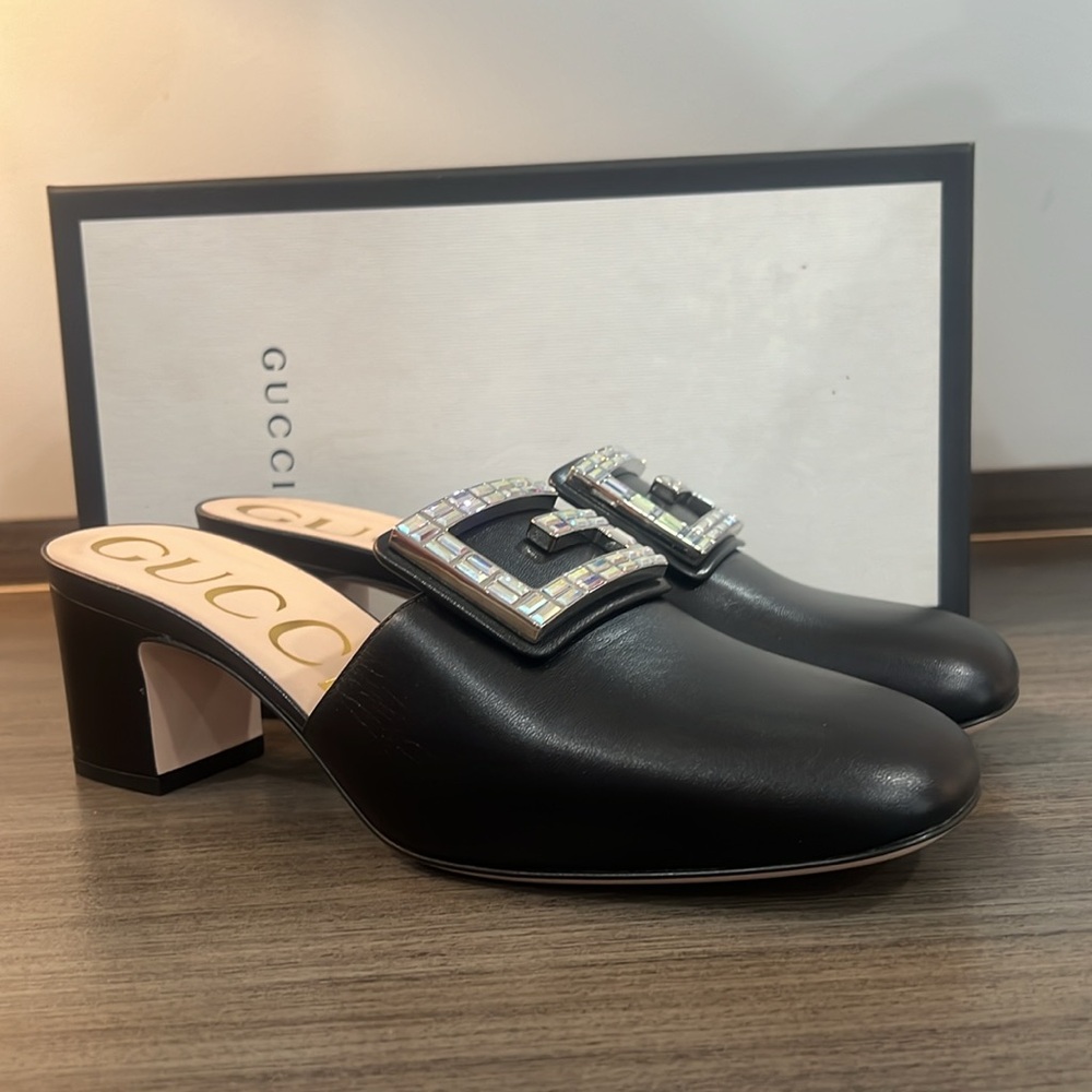Gucci women shoes Malaga Kid Nero Size 39
